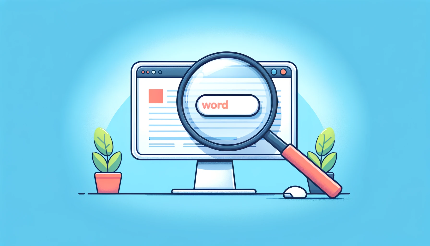 Search a word on website